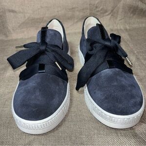 Gabor Women's 83.333.16 Navy Suede Lace Front Shoe Size 5=US 7.5